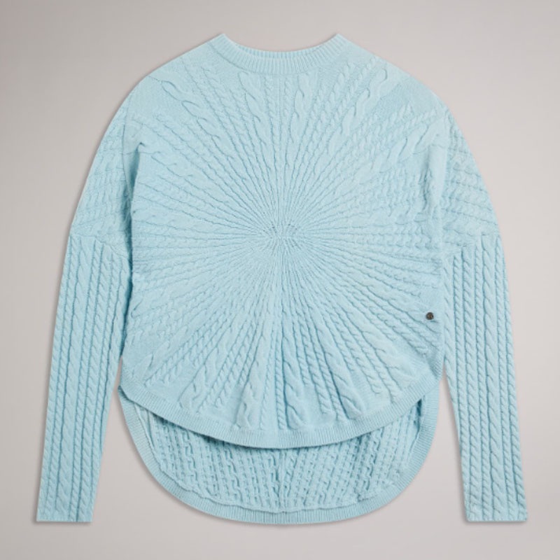 Cable Fashion Women Clothing Spring Crew Neck Wool Knitted Pullover Sweater – Sweater and Pullover price|S