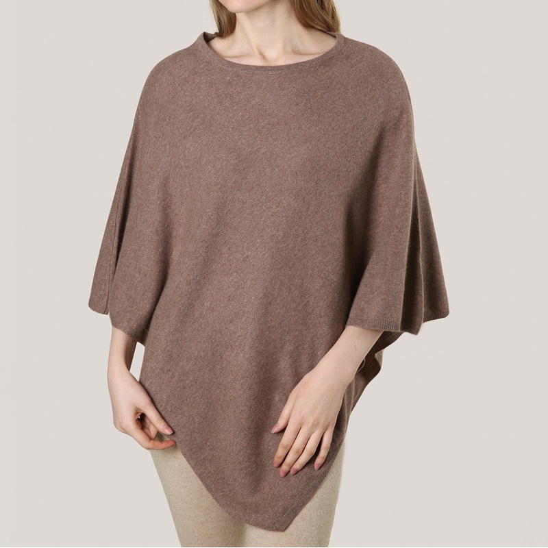 Cashmere Plain Knit Classic Poncho in Camel – Cashmere Poncho and Cashmere Knitted Poncho price