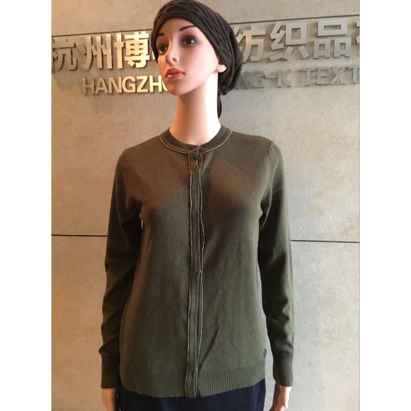 Covering Yarn Long Sleeve Round Neck Cardigan for Lady – Covering Yarn Sweater and Cardigan Sweater price|S