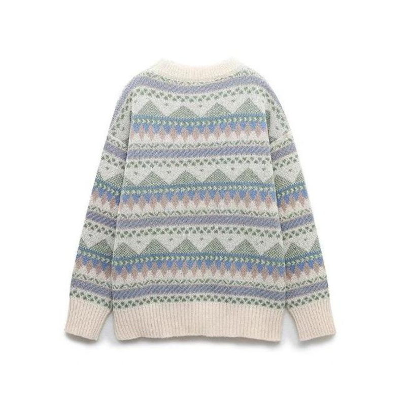 Custom Autumn Winter Design Women Ladies Knit Sweater Knitwear Top 2023 New Collection Jacquard Sweater – Knitwear and Knitted Sweater Knitwear price|S, Customized
