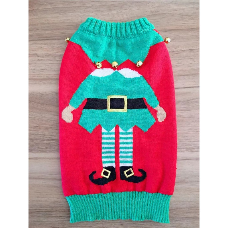 Dog Christmas Fashion Patterned Cloth Sweater – Dogs Clothes and Dogs Sweater price|S