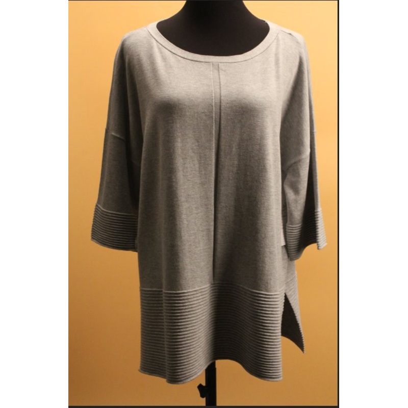 Fashion Big Womenssummer Knit Sweater Crew Round Neck 3/4 Sleeve Pullover Desiganer Knitwear Sweater – Color Block Cardigan and Knit Sweaters price|S