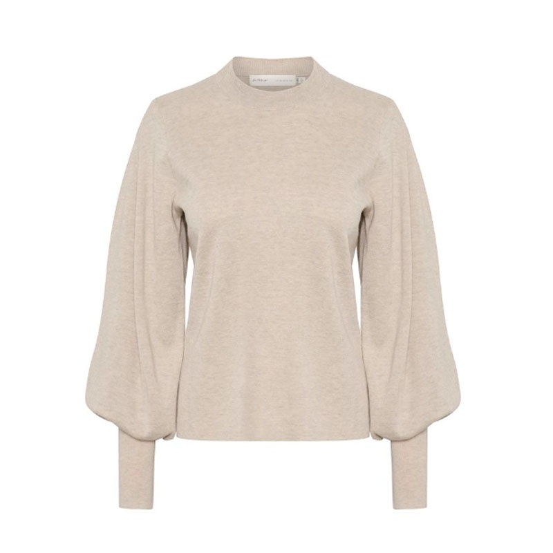 Fashion Bishop Sleeve Knitted Pullover Round Neck Warm Womoens Sweater – Knitting Pullover and Apparel price|S