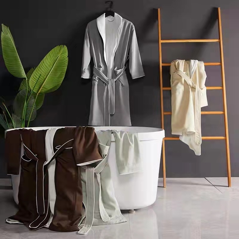 Free Sample Apparel Classical Hotel Cotton SPA Bath Robe for Men – Bath Robe and Robe price|S