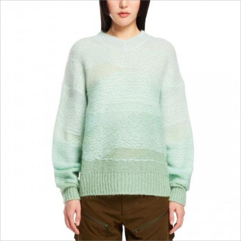 High Quality Custom Gradient Green Pullover Loose Women Sweater – Ladies Sweater and Green Gradient Sweaters price|S, S/M/L/Customized Size