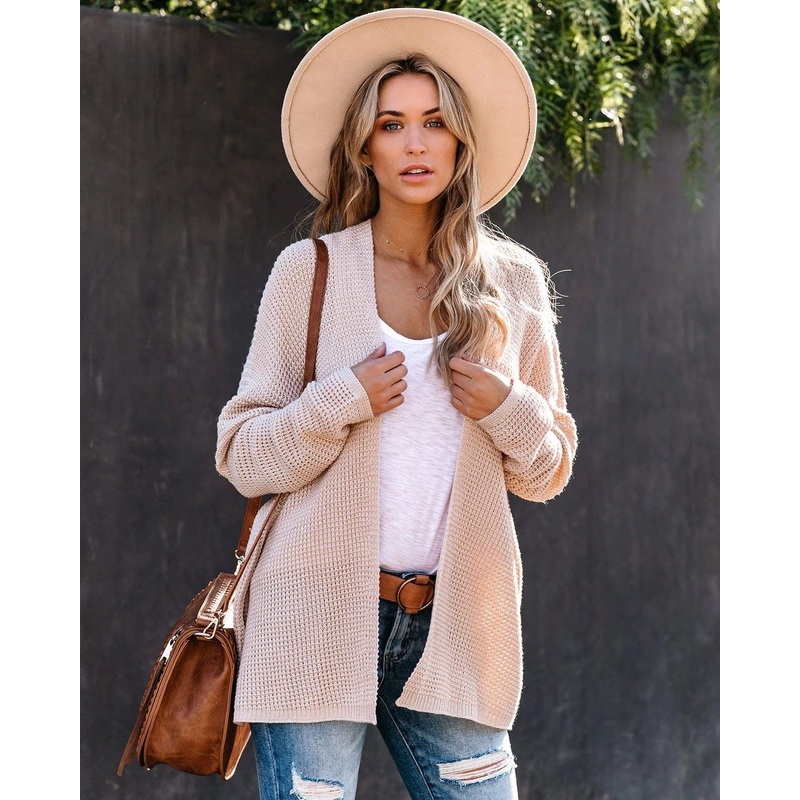 Hot Style Loose Plus Size Knitted Cardigan Fashion Sweater Jacket – Dress and Clothes price|S