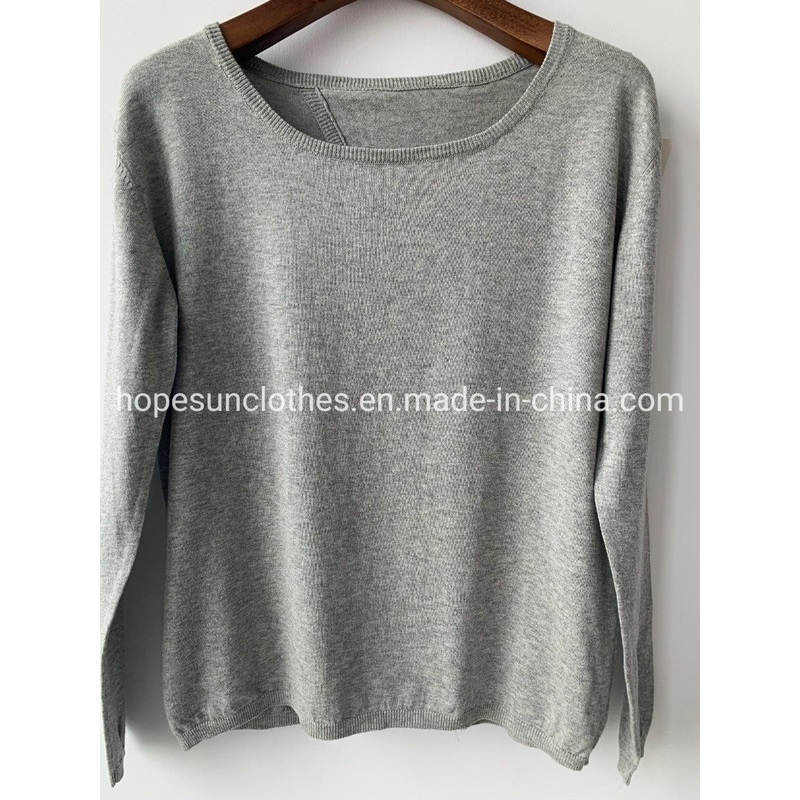 OEM Manufacturer Women Back Pleated 100%Cotton Pullover Knitwear Sweater – Sweater Jumper and Sudaderas price|S