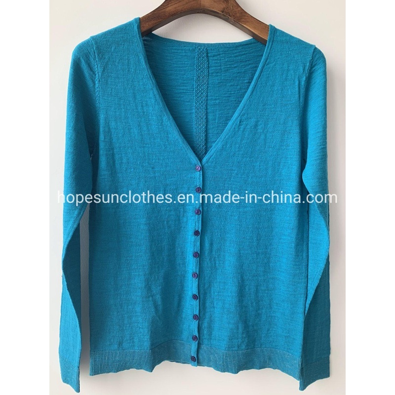 OEM Manufacturer Women V-Neck Button Closure 100%Cotton Spring Cardigan Knitwear Sweater – Sweater Jumper and Sudaderas price|S