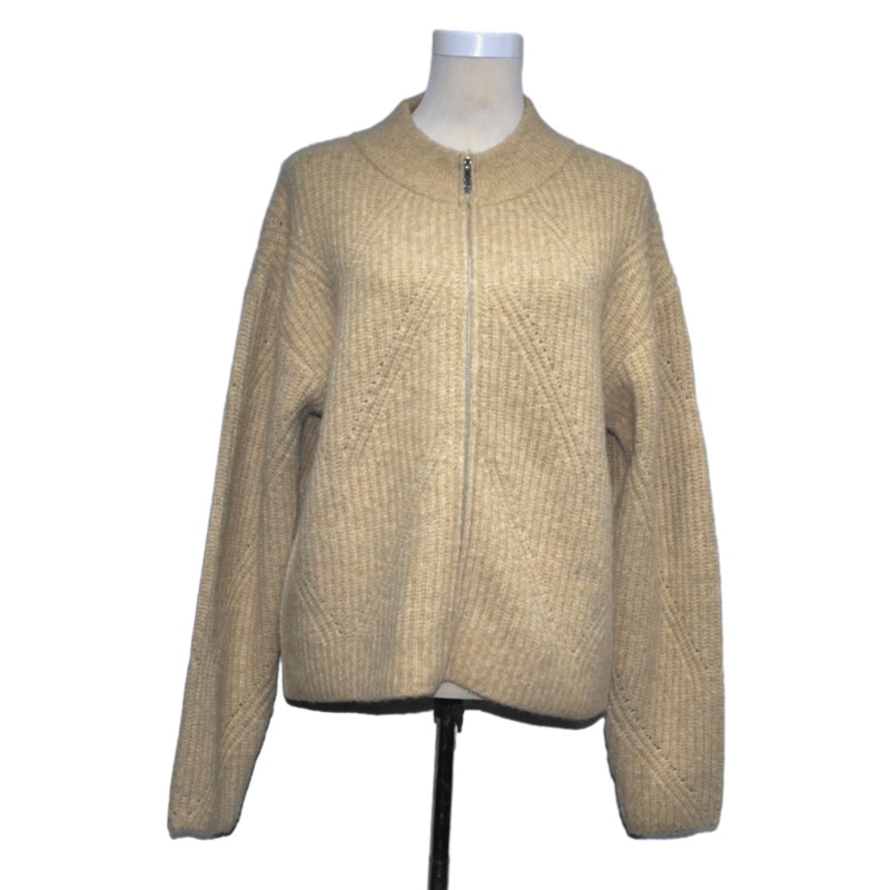 Stylish Women&rsquor; S O-Neck Wool Knit Cardigan for Everyday Wear – Woolen Sweater and Cardigan Knit price|Free Size