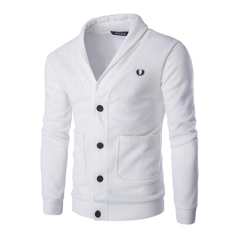 Autumn Mens Slim Button-up Turndown Collar Youth Male Sweater Cardigan – Men Autumn Winter Sweate Cardigan and Wool Sweater Cardigan price|S, M, L, XL, 2XL