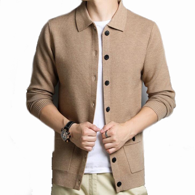 Autumn Winter Turndown Collar Casual Knitwear Men Sweater Jackets Cardigan – Men Autumn Winter Sweater Top and Sweater Cardigan price|S, S, M, L, XL, 2XL, 3XL