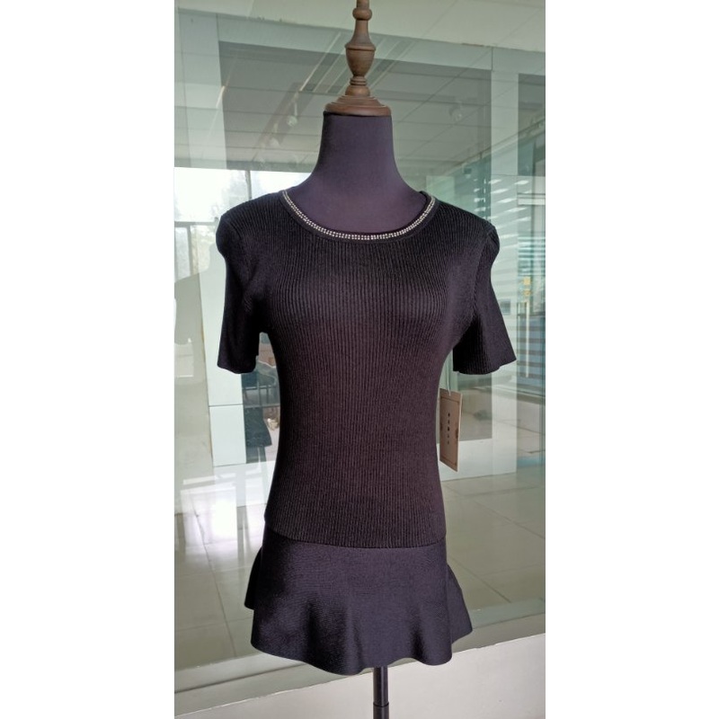 Custom Sexy Fit Knitted Dress Short Sleeves, fashion Style, Knitting Sweater for Elegant Ladies – Pullover and Basic Sweater price|S
