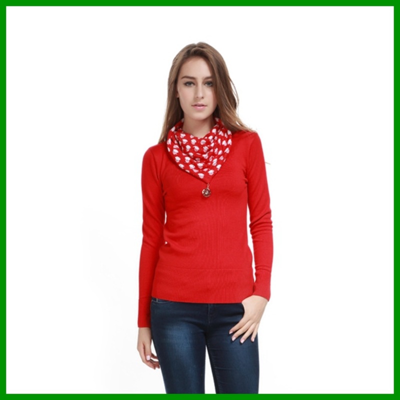 Factory Customized Fashion Turtleneck Acrylic Jacquard Sweater for Ladies – Sweater and Ladies Sweater price|S