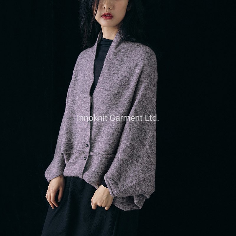 Fashion Cardigan for Ladies Knitted Buttons Sweaters – Clothes and Fashion price|S
