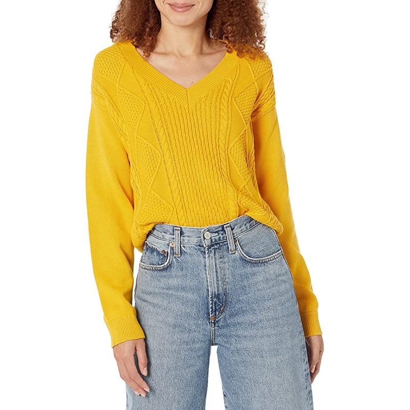 High Quality Ladies Casual Wool Plain Color Knitted Fashion Sweater for Woman – Sweater and Plain Sweaters price|S