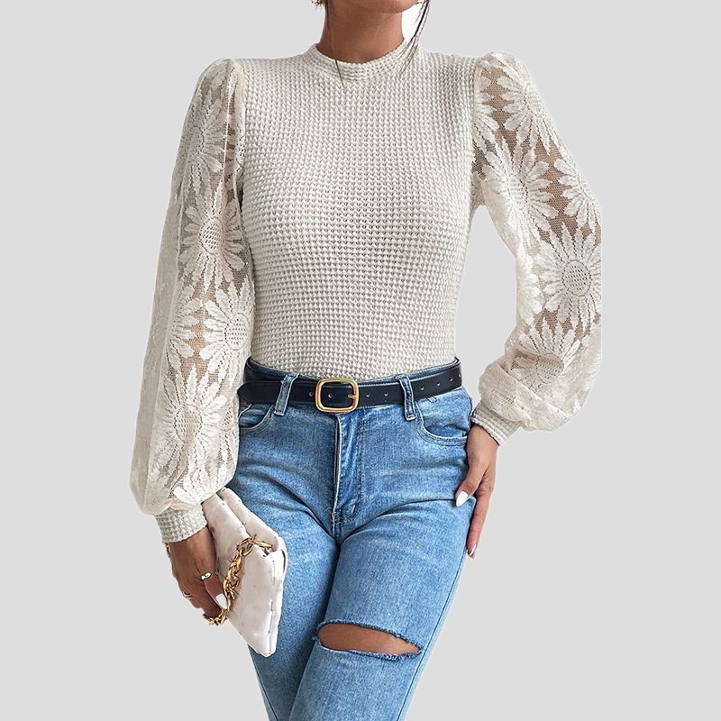 Knit Sweater Loose Fitting Short Women Long Sleeves Pullover Women Sweater – Ladies Sweater and Striped Sweater price|S/M/L/Customized Size