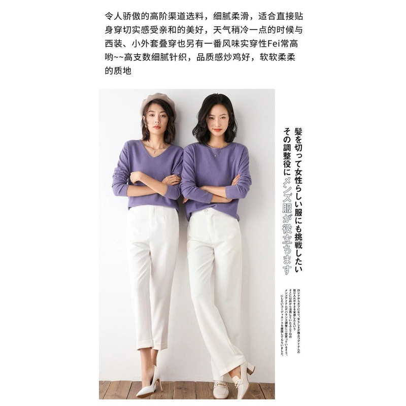 OEM Wholesale Ladys Cashmere Sweater Pullover Fashion Clothing – White and Black price|S-XXXL,Customizable