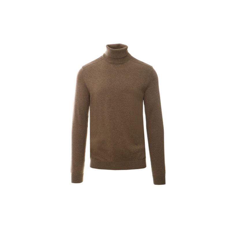 Pure Color Turtleneck 100% Cotton Men Sweater Knitting Clothing – Sweater and Pullover price|S
