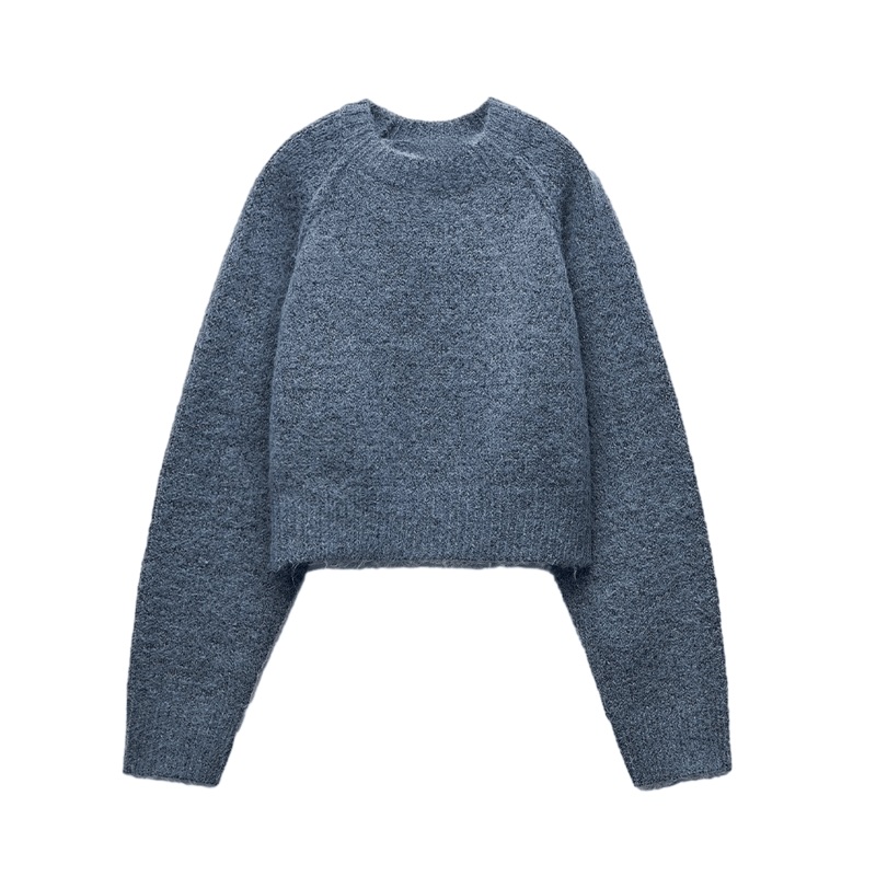 Wool Sweater Factory Wholesale Ladies Jumper Loose Custom Logo Solid Pullover Sweater – Ladies Sweater Pattern and OEM Womens Sweater price|S/M/L/Customized Size