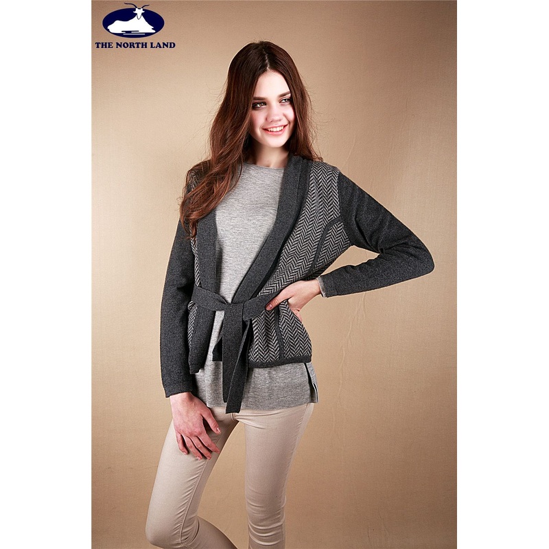 Cashmere Herringbone Cardigan with Belt – Sweater and Cashmere Sweater price