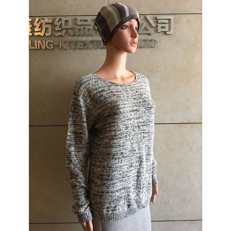 Cotton Lurex Jacquard Pullover Sweater for Women – Pullover Sweater and Cotton Lurex Jacquard Sweater price|S