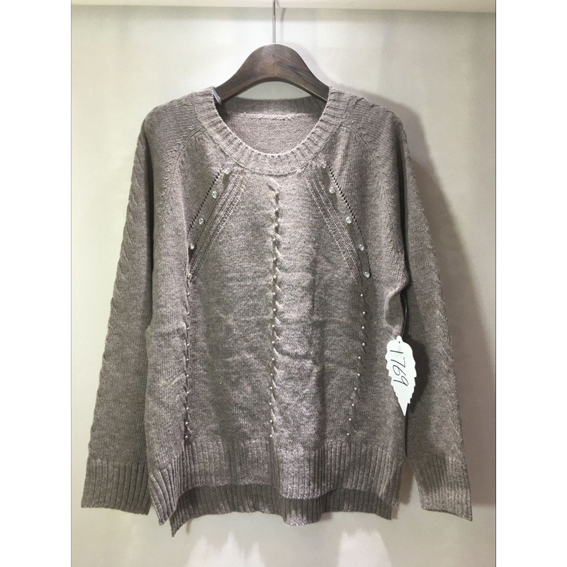 Custom Women Sweater Solid Color Women Round Neck Sweaters Knitted Pullover – Knitted Pullovers and Women Lightweight Sweaters price|S