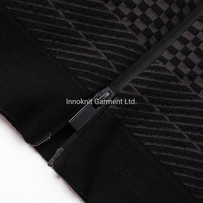 Invisible Zipper for Fashion Mens Knitted Jacquard Cardigan Long Sleeves Sweater – Fashion Sweater and Invisible Zipper price|S