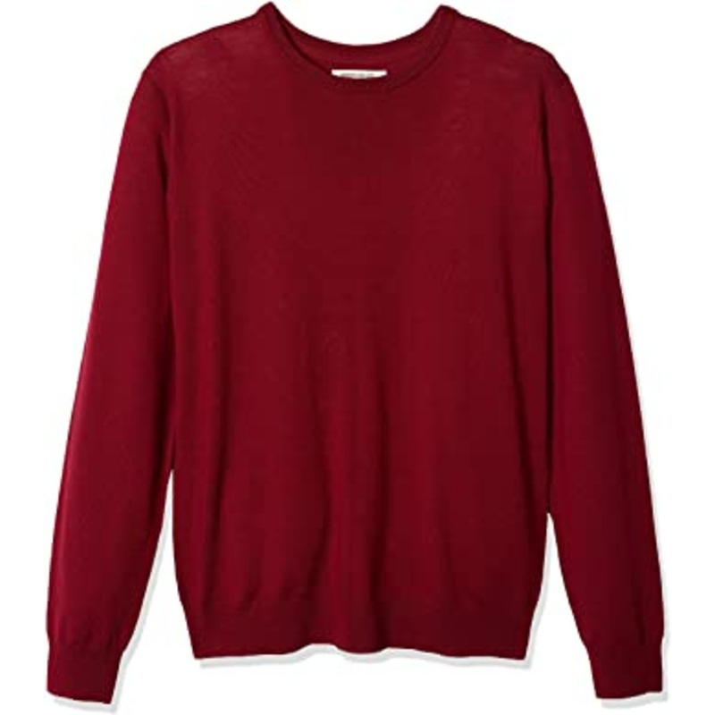 Men S Lightweight Merino Wool Crewneck Sweater Solid Color – Wool Sweater and Thin Pullover price|S
