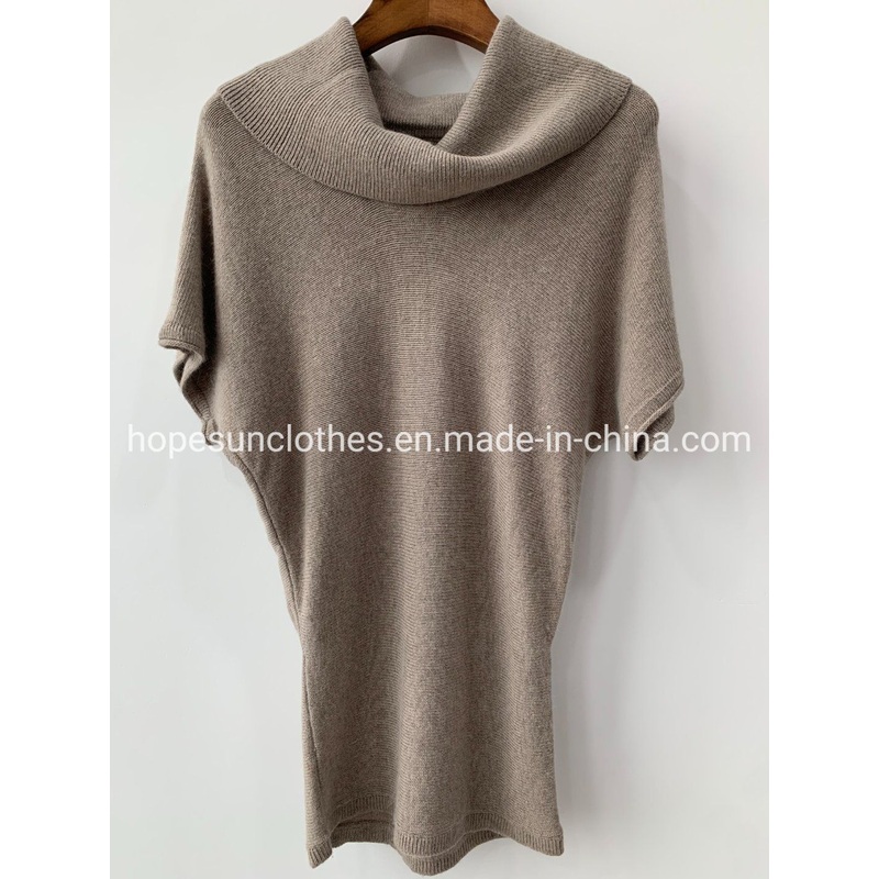 OEM Manufacturer Women Batwing Short Sleeve Turtle Neck Cashmere Pullover Knitwear Sweater – Sweatshirt and Sudaderas price|S