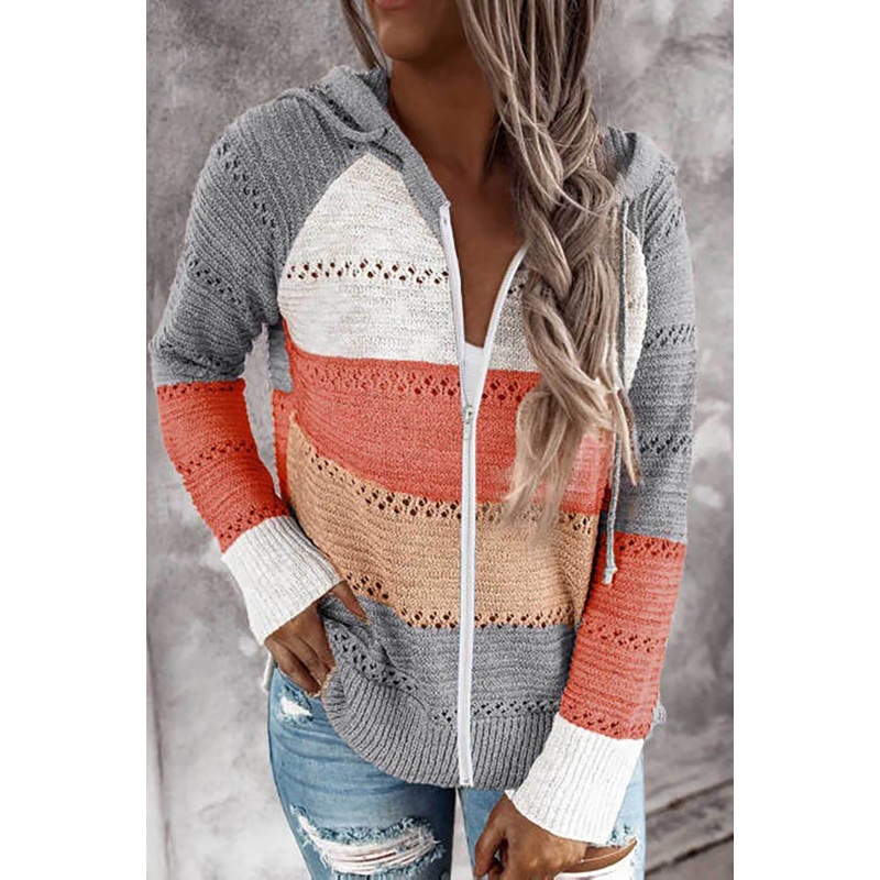 OEM Womens Fashion Knitted Pullover Cardigan Hoody Sweater – Women Hoodies and Hoody Coat price|S