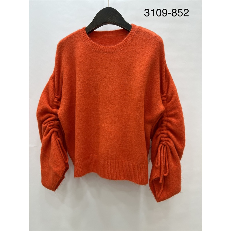 Winter Long Sleeve Crew Neck Colorful Women Pullover Knitted Wool Cotton Sweater Top – Pullovers and Knitted Pullovers price|S