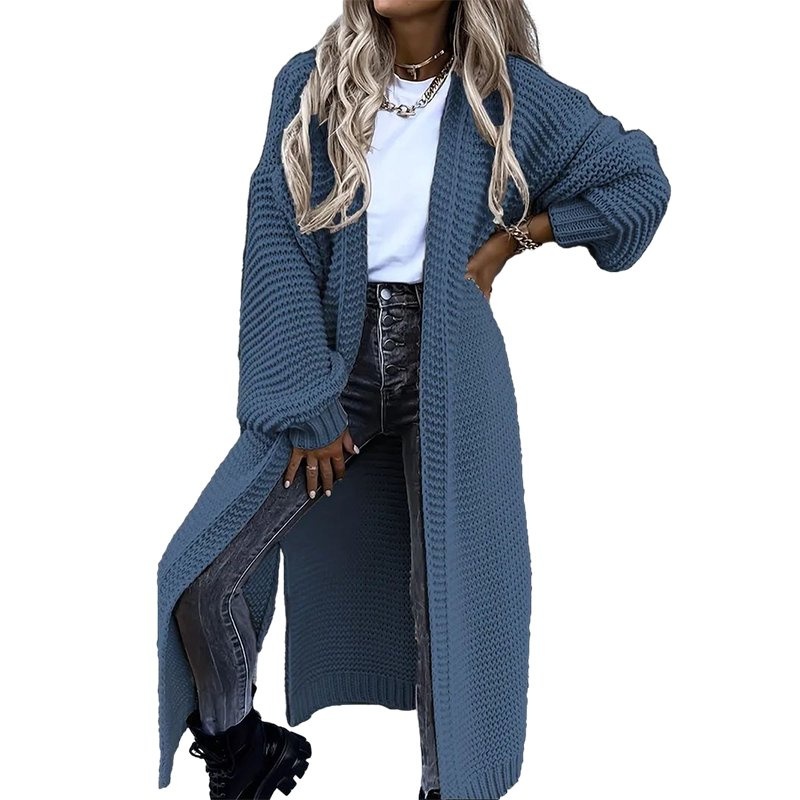 Women Clothes Wholesale Casual Sweaters Customised Ladies Solid Colour Long Cardigan – Ladies Sweater and Wholesale Women Sweaters price|S/M/L/Customized Size