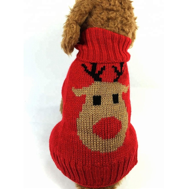 100%Acrylic Yarn Warm Factory Christmas Pet Sweaters – Pet Sweater and Dog Clothes price|S
