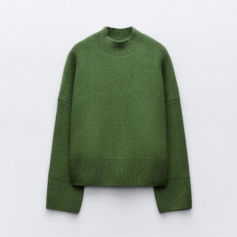 Batch Custom Womens Winter Clothes Warm Half-High Neck Pullover Sweater – Ladies Sweater Pattern and OEM Womens Sweater price|S/M/L/Customized Size