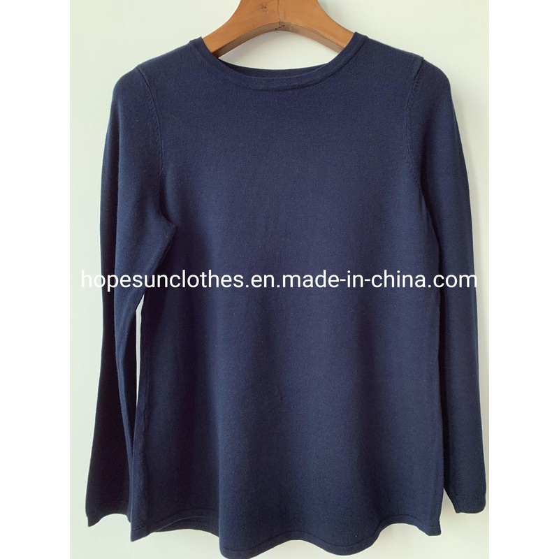 China Factory Women Crewneck Viscose Polyester Pullover Knitwear Sweater – Sweater and Knitwear price|S