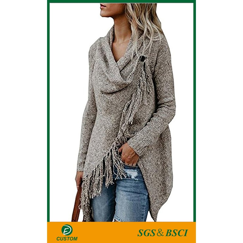Hot Selling Cardigan Knitwear Crochet Knitted Long Sleeve Sweater for Female – Sweater and Cardigan Sweater price|S