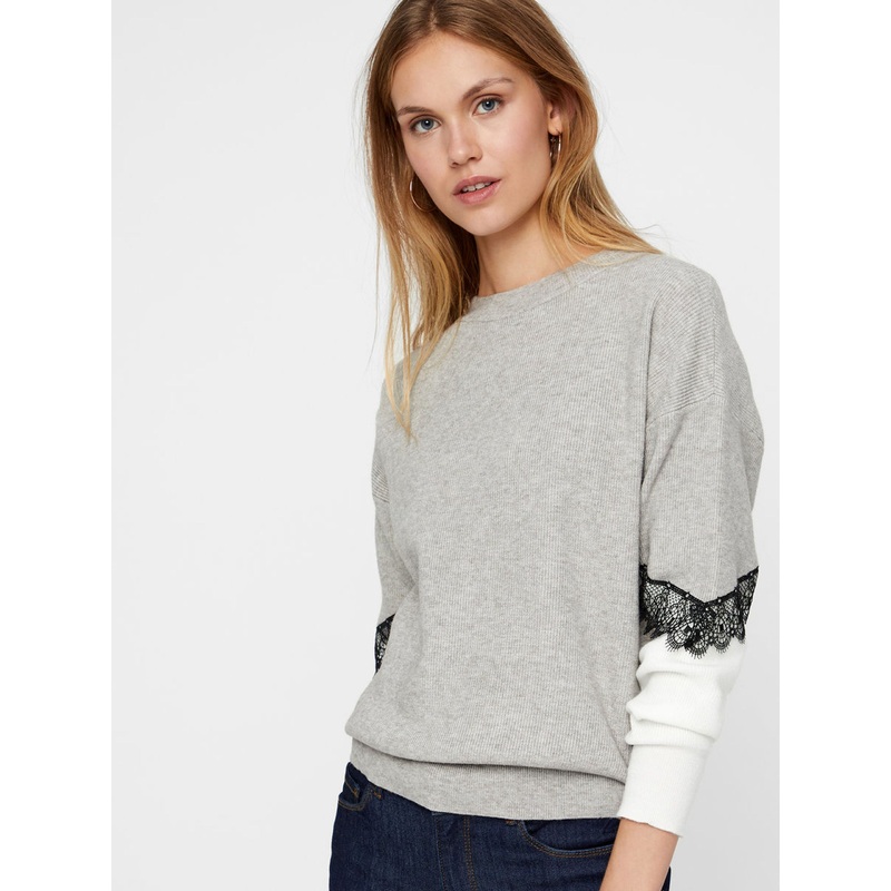 Ladies Round Neck Long Sleeve Fashion Knit Pullover – Pullover Sweater and Sweater price|S, as Your Size Spec.