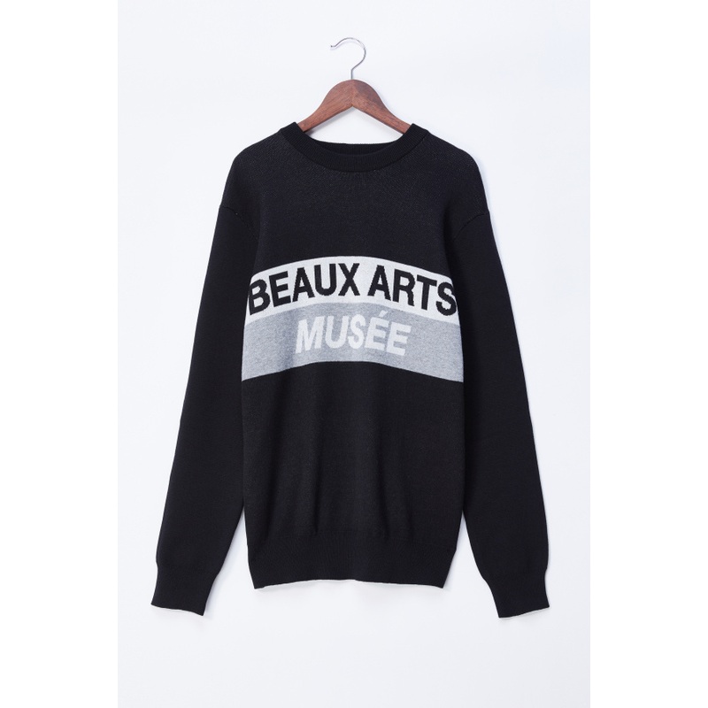 Logo Printed Unique Shape Letter Printing Mens Cashmere Knitted Sweater – Men Sweater and Jarquard Sweater price|S