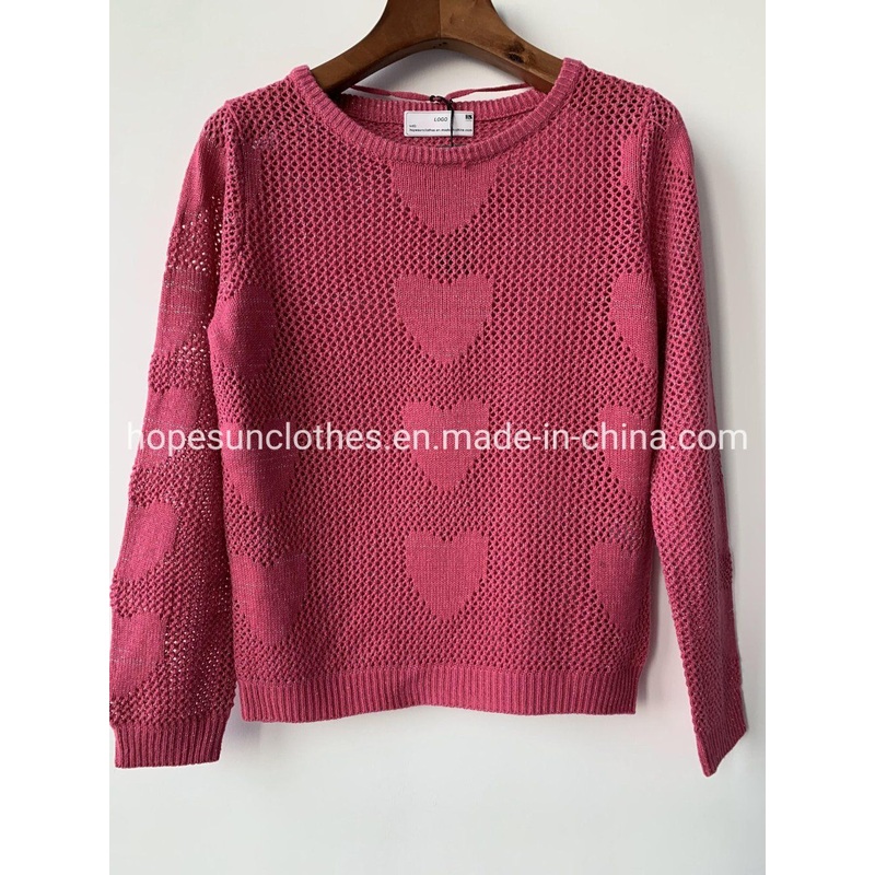 OEM Manufacturer Women Heat Shaped DOT Hollow Jacquard Metal Yarn Pullover Knitwear Sweater – Sweater Jumper and Sudaderas price|S