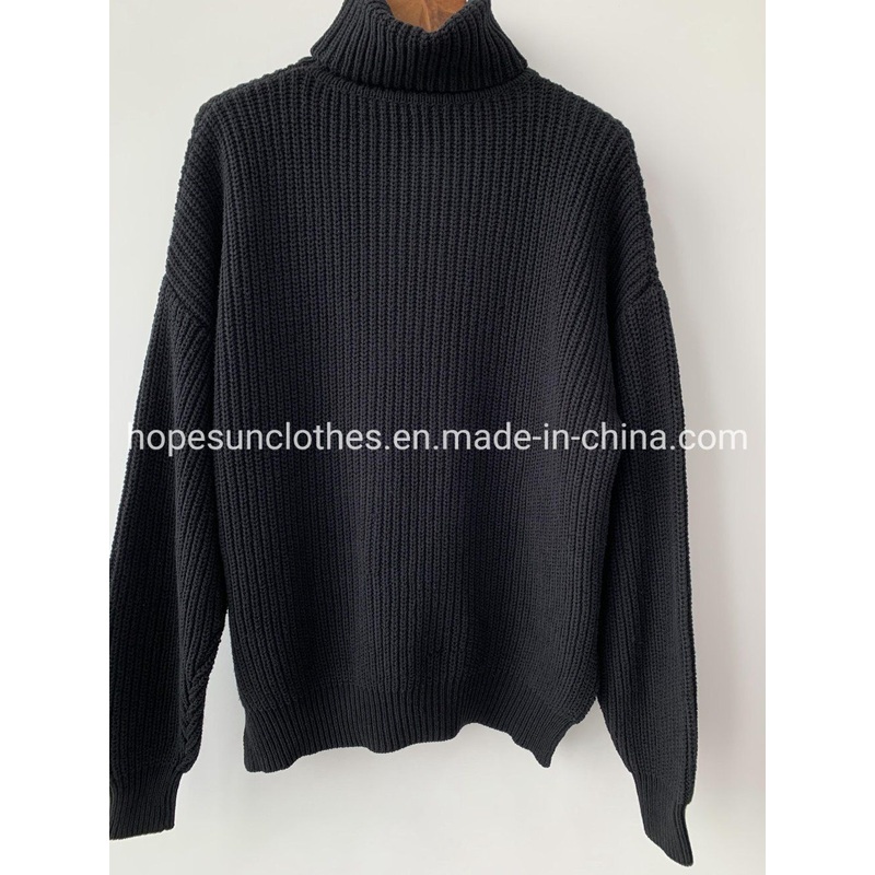 OEM Manufacturer Women Turtle Neck Oversize Thick Winter Pullover Knitwear Sweater – Sweater Jumper and Sudaderas price|S