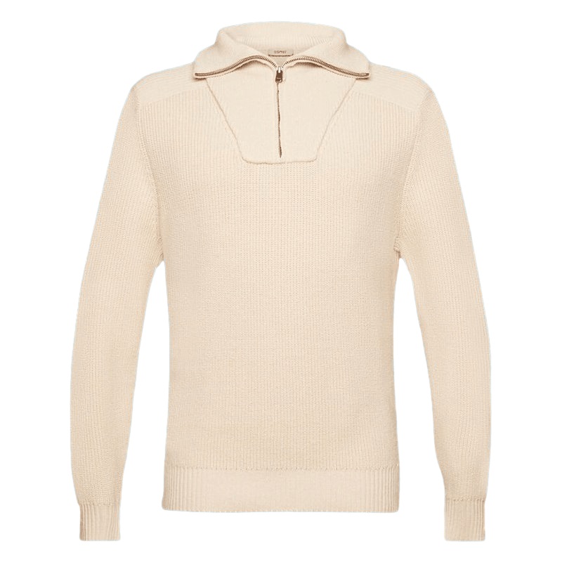 Brand OEM Custom Wool Mens Sweater Solid Colour Zip Neck Pullover Korean Sweater – Customized Factory Sweaters and Customized Mens Sweater price|S/M/L/Customized Size
