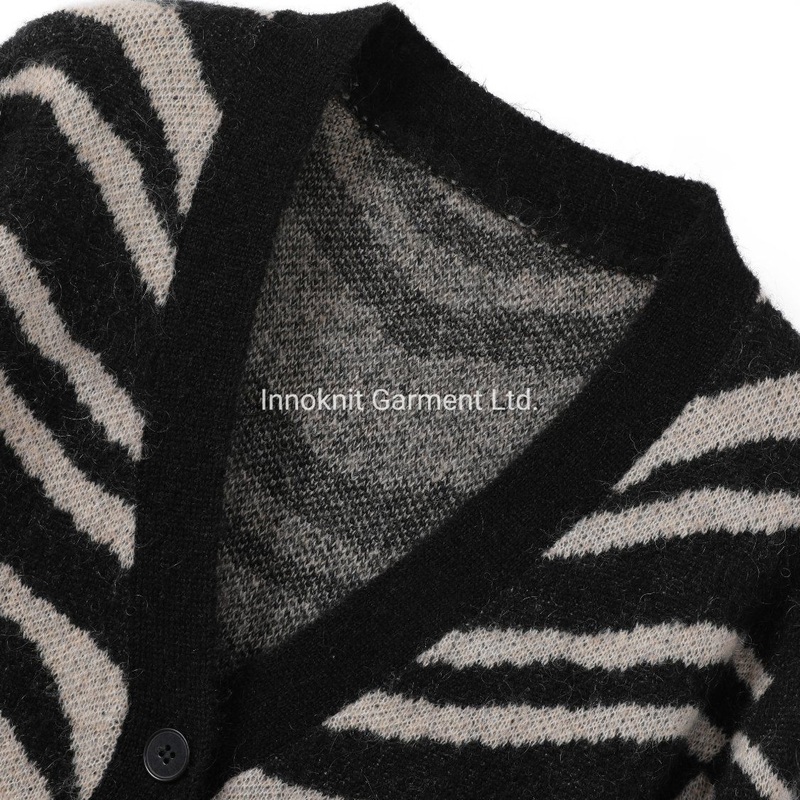 Clothing for Ladies Knitted Jacquard Cardigan Ak201102 Sweater – Fashion Cardigan and Jacquard price|S