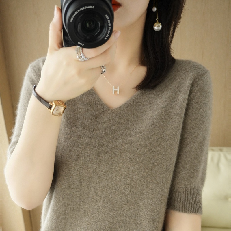 Custom Ladies Breathability Pullover Knitted Top Women Clothing Wholesale Plus Size Sweater – Knitted and Elbow Sleeve price|S–Xxxl, Customize