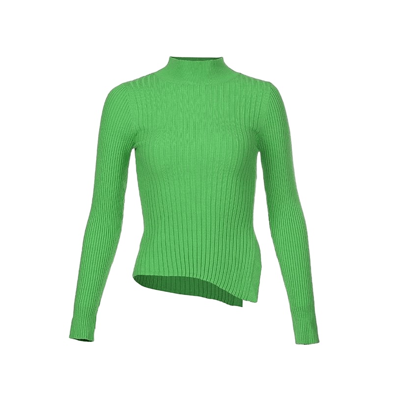 Customized Semi-Turtleneck Pullover Knit Slim Crop Tops Knitwear Women Sweater – Customized Factory Sweaters and Customized Pullover Sweaters price|S/M/L/Customized Size