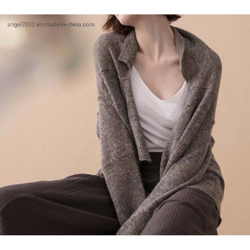 Fashion Ladies Knitted Cardigan with Wool Mohair Sweaters – Clothes and Fashion price|S