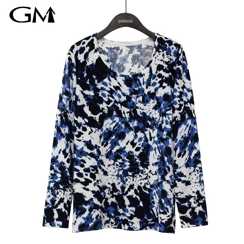 Fashion Womens Ink Printed Knitted Thin Top – Knit and Top price
