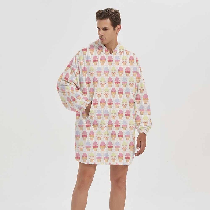 Fleece and Fluffy Big Sherpa Blanket Hooded Sweatshirt Oversized Hoodie with Attack on Titan Printing – Attack on Titan Hoodie Blanket and Avocado and Toast Hoodie Blanket price|S