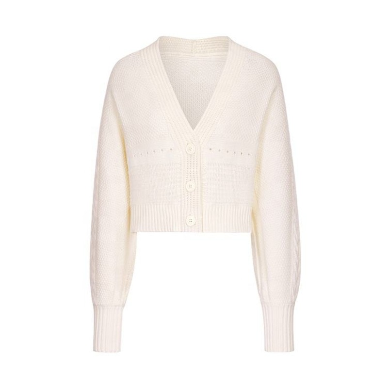 Knitwear Manufacturers Custom V Neck Long Sleeve Loose Elegant Casual Women Light Weight Knit Sweater Cardigan Women – Sweater and Knitwear Manufacturers price|S, Customized