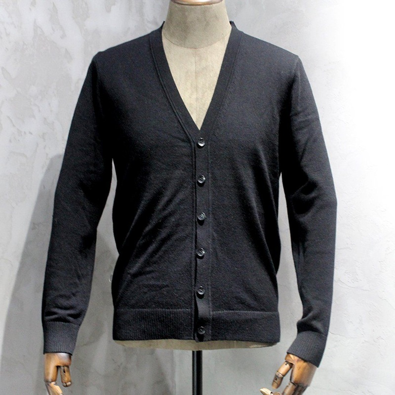 New Design Fashionable Wholesale Neck Knitting Man Sweater Coat Cardigan – Sweater Cardigan and Long Sleeve Cardigan price|S