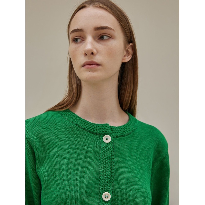 Rould Neck Button Dowm Cropped Cardigan with Two Pocket – Cardigan and Sweater price